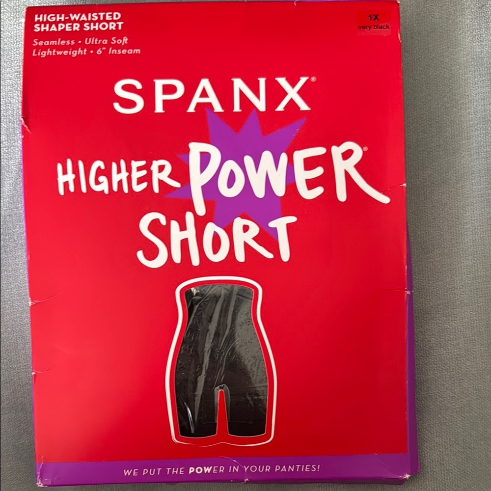 New Spanx High-Waisted Shaper Short in Black